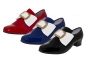 Preview: Prinzenschuh Lack mit Schnalle und Schleife