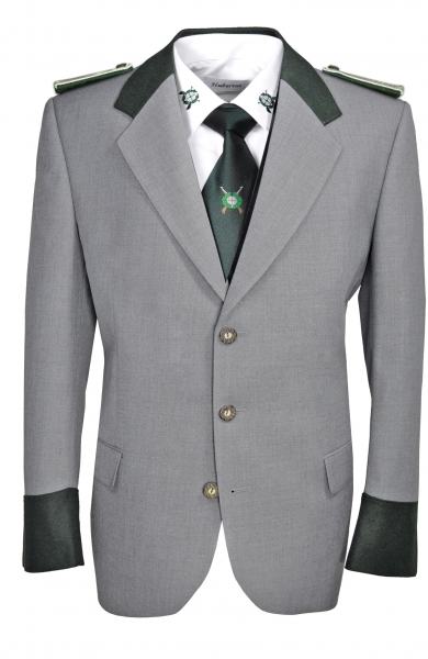 Schützenjacke "Albert" mit Rückengürtel, mittelgrau