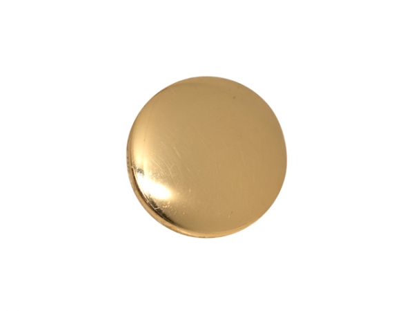 Knopf 16mm poliert, Metall