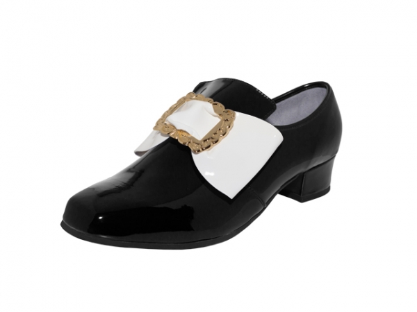 Prinzenschuh Lack mit Schnalle und Schleife
